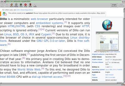 denis19 - Релиз минималистичного веб-браузера Dillo 3.1.0 спустя 9 лет перерыва в разработке проекта - habr.com