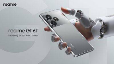 Официально: realme GT 6T c OLED-экраном на 120 Гц, чипом Snapdragon 7+ Gen 3 и батареей на 5500 мАч дебютирует 22 мая - gagadget.com - Китай - Индия