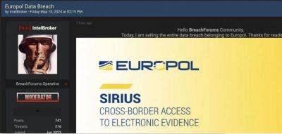 maybeelf - Европол подтвердил взлом веб-портала организации без утечки данных - habr.com - США - Англия - Ес