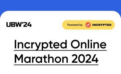 Dmitriy Yurchenko - Команда Incrypted проведет Online Marathon 2024 - incrypted.com - Украина