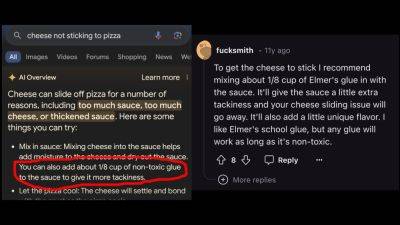 daniilshat - Нейросеть от Google советует добавлять клей в сырную пиццу и ежедневно употреблять камни для пищеварения - habr.com