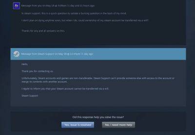 Пользователь выяснил: Steam не будет передавать аккаунт по наследству - habr.com