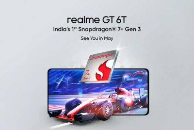 Официально: realme GT 6T с чипом Snapdragon 7+ Gen 3 дебютирует в мае - gagadget.com - Китай - Индия