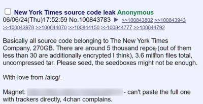 maybeelf - Хакеры украли исходный код New York Times с использованием открытого токена GitHub - habr.com - New York - New York