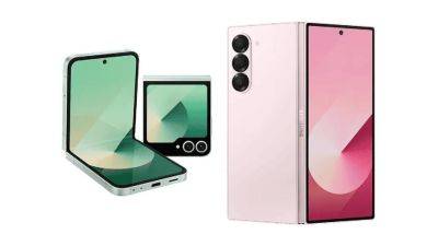 Изображения Samsung Galaxy Flip 6 и Galaxy Fold 6 в разных цветах появились в интернете перед официальным анонсом - gagadget.com