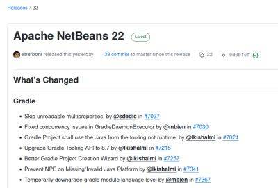 denis19 - Вышла интегрированная среда разработки Apache NetBeans 22 - habr.com