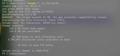 maybeelf - Microsoft сняла ограничение на размер раздела FAT32 в Windows 11 - habr.com - Microsoft