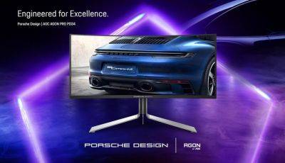 Porsche - AGON PRO PD34: Новый игровой монитор QD-OLED от AOC и Porsche Design на основе дизайна Porsche 911 - gagadget.com - США - Англия