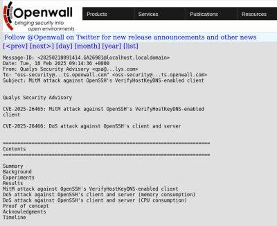 denis19 - В OpenSSH найдены две критические уязвимости - habr.com