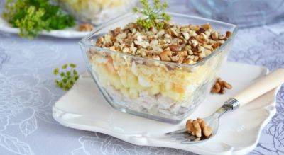 Салат с курицей и грецкими орехами - fokus-vnimaniya.com - Новости