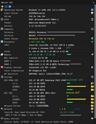 denis19 - Релиз NWinfo 1.1.1 — открытого портативного инструмента для быстрого просмотра ключевых характеристик ПК на Windows - habr.com