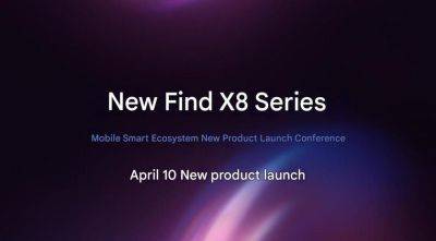 Oppo представит Find X8 Ultra, Find X8S и Find X8S+ 10 апреля в Китае - gagadget.com - Китай