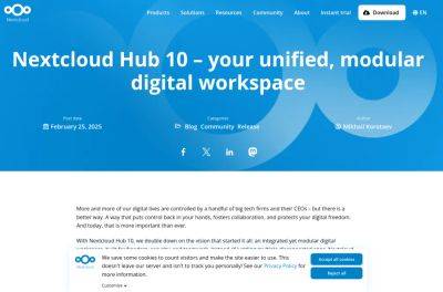 denis19 - Релиз открытой платформы для организации совместной работы Nextcloud Hub 10 - habr.com - Microsoft