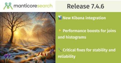 Manticore Search 7.4.6: Интеграция с Kibana, оптимизация производительности и важные исправления - habr.com