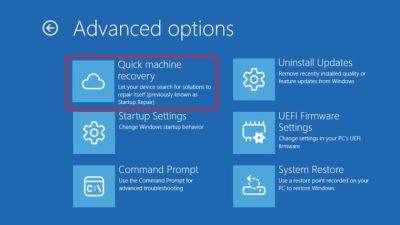 AnnieBronson - Microsoft начала тестировать в Windows 11 инструмент Quick Machine Recovery - habr.com - Microsoft
