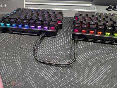 ASUS выкатила разделённую геймерскую клавиатуру с магнитными переключателями - chudo.tech - Новости
