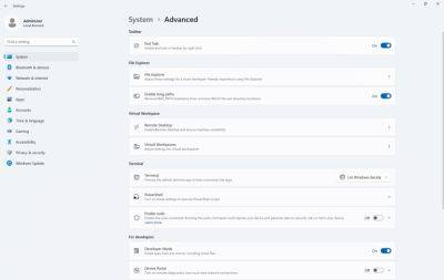 maybeelf - Microsoft сделала доступными новые расширенные настройки для Windows 11 - habr.com - Microsoft