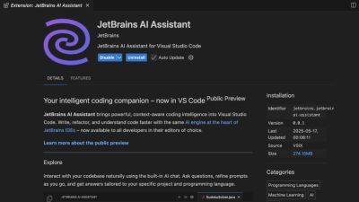 daniilshat - Нейросетевой ассистент от JetBrains стал доступен в виде плагина для VS Code - habr.com - Microsoft