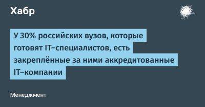 Максут Шадаев - AnnieBronson - У 30% российских вузов, которые готовят IT-специалистов, есть закреплённые за ними аккредитованные IT-компании - habr.com