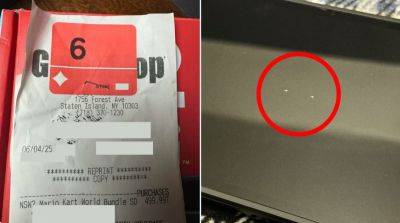 maybeelf - В GameStop повредили экраны Nintendo Switch 2 скрепками для чеков - habr.com