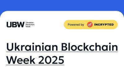Ukrainian Blockchain Week 2025: в Киеве стартует главная криптонеделя года - incrypted.com - Украина - Киев