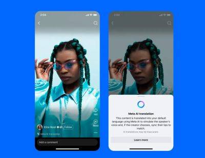 dmitrifriend - Meta✶ запускает функцию ИИ-аудиоперевода с липсинком. Начало — английский и испанский - habr.com