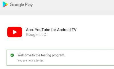 maybeelf - Google запустила бета-версию YouTube для Android TV - habr.com