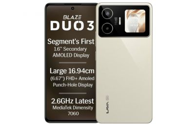 Представлен смартфон Lava Blaze Duo 3 - ilenta.com
