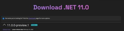 Вышла .NET 11 Preview 1 - habr.com