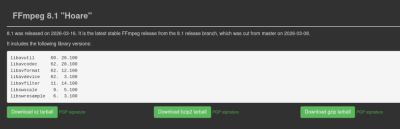 denis19 - Релиз FFmpeg 8.1 Hoare - habr.com